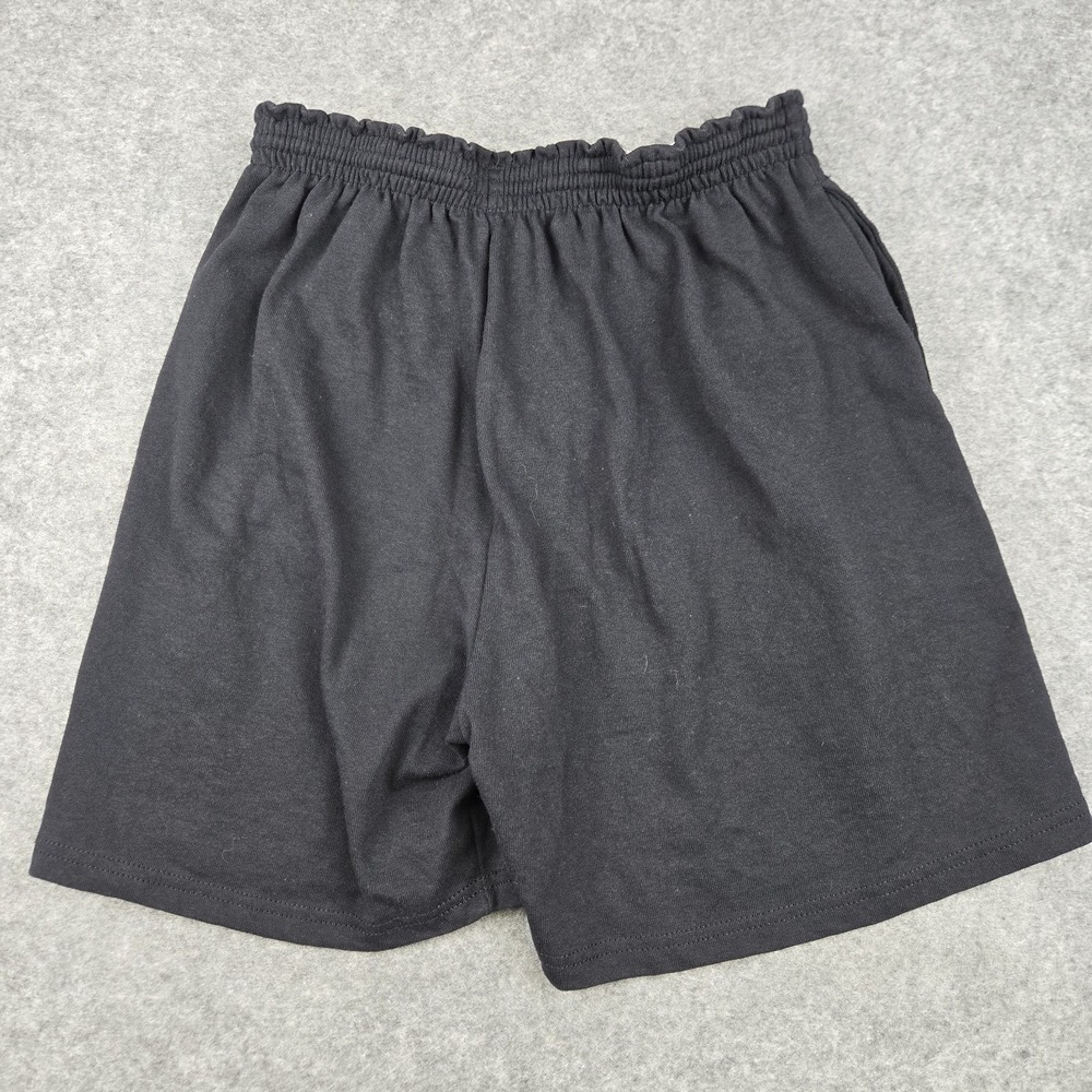 Vintage Champion Gym Shorts Mens M Spellout Logo Black Cotton 90s VTG - Picture 7 of 7